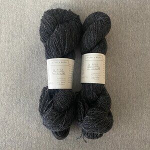 NWT Biches & Buches Le Petit Lambswool Colour Dark Grey Lot of 2